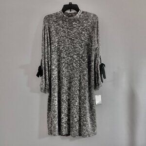 Dress 3/4 Sleeve Gray Ophelia Roe Large NWT